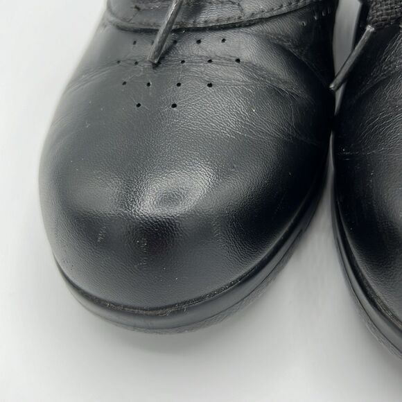 SAS Black Leather Free Time Walking Shoe Sneakers w/ Tripad Comfort Size 6W. B52 - Picture 5 of 11